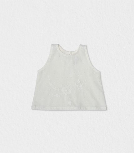 Baby Girl Blouse Fleur in soft cotton fabric