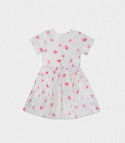 Girl Dress Eryna - 4Y, Fuchsia Butterfly