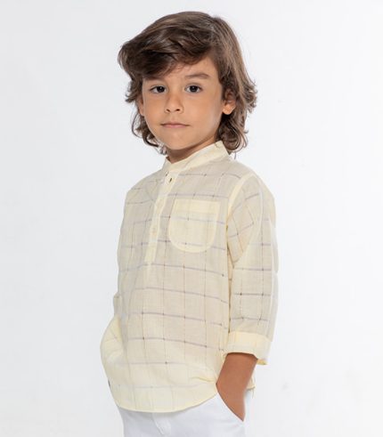 Jules & Juliette toddler boy linen shirt