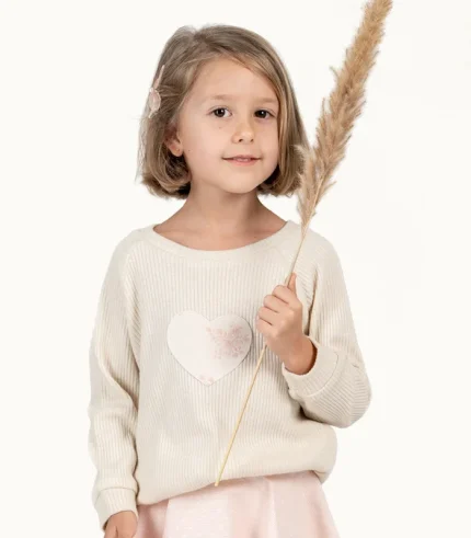 girls beige sweater