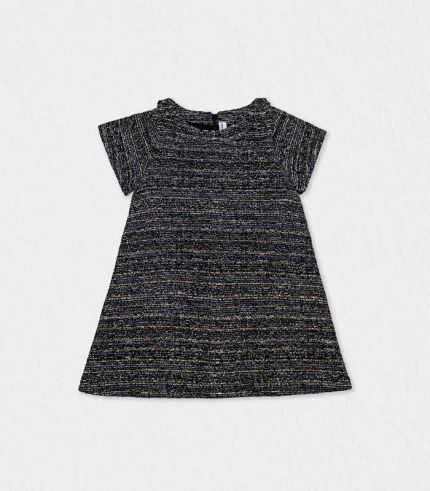 girls tweed dress balck