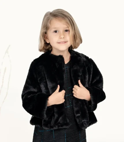 Girl Jacket Faux Fur Fine