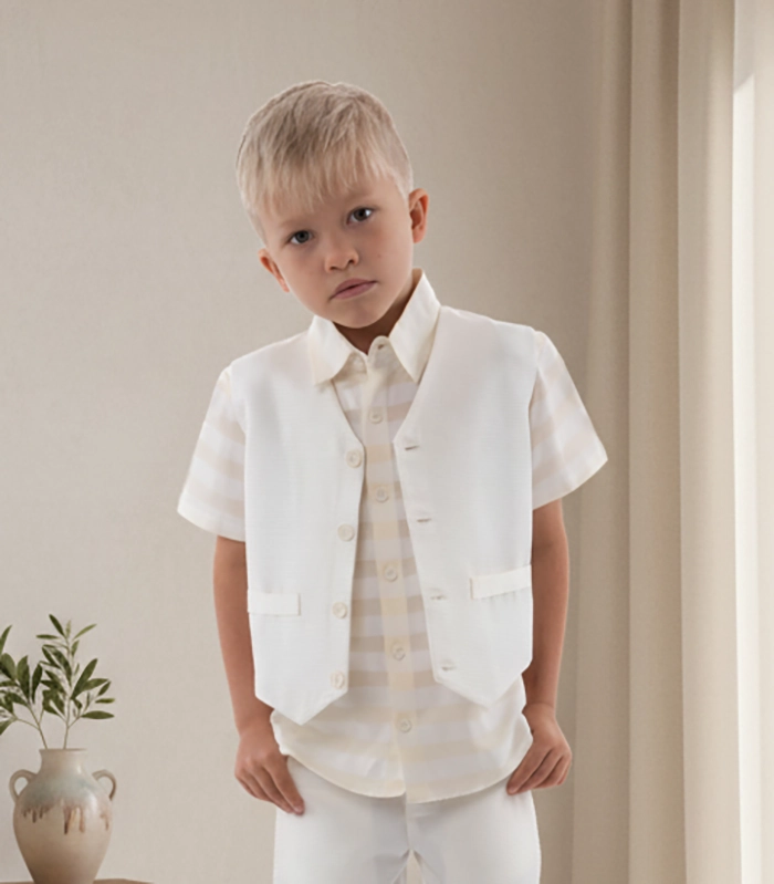 VEST-DINO-PEARL-OFF-WHITE-1-ORIGINAL boys formal waistcoat babywear